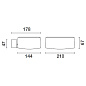 Настенный светильник View wall mounted 210x144mm iGuzzini — фото 2