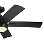 52" Tide 5 Blade Weather+ Outdoor Ceiling Fan Satin Black уличная люстра-вентилятор 310126SBK Kichler — фото 7
