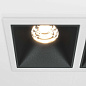 Alfa LED Maytoni встраиваемый светильник DL043-02-10W3K-SQ-WB бело-черный