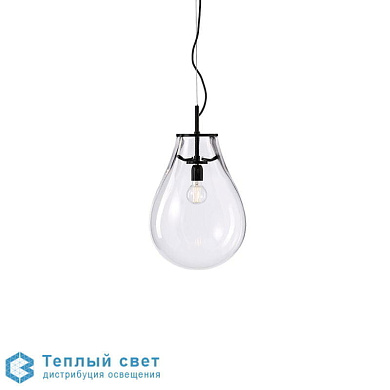 подвесной светильник с каплевидным стеклянным плафоном малого размера