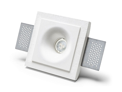 встраиваемый светильник с круглым рассеивателем для настенного или потолочного монтажа