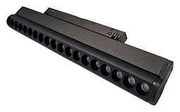 WTG.O20.607.40.18 Wertmark Wtg 48V 23mm магнитный трековый светильник линейный 18Вт черного цвета для магнитного трека 48V
