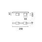 QX28 Palco Recessed iGuzzini Palco linear surface 2 x Ø37 - flood - remote driver