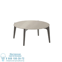 СТОЛИК TEA TIME Ø 75CM БРОНЗОВЫЙ КЕРАМИЧЕСКИЙ ТЕМНО-СЕРЫЙ Royal Botania
