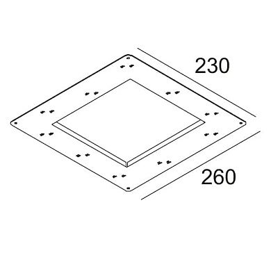 PLASTERKIT 120 монтажная рамка Delta Light