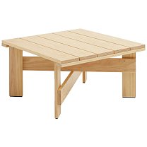 Crate Low Table 75×75 см, массив сосны, прозрачный лак на водной основе