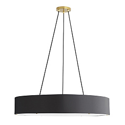 89023 Arteriors Marsha подвесная люстра крупная с круглым чёрным кольцом и тросовым креплением