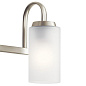 Kennewick 3 Light Vanity Light with Etched Glass Brushed Nickel  настенный светильник 55087NI Kichler — фото 1