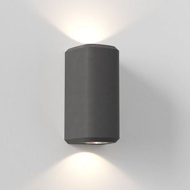 Уличный настенный светильник Astro Lighting Brixham Twin угольный бетон