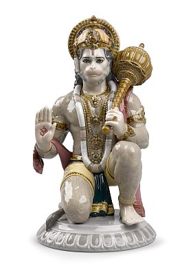 Фарфоровая статуэтка бога-обезьяны Ханумана Hanuman Lladro 01009293
