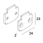 TGL-TR - END CAP SET B черный Delta Light ILP — фото 1