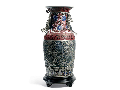 ORIENTAL VASE BLUE Фарфоровая ваза Lladro 1001955