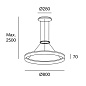 00-0002-BW-M3 подвесной светильник Leds C4 Circ Round Ø800 белый — фото 1