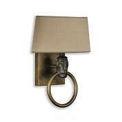 African Head Wall Light Samburu Black with Gold Porta Romana