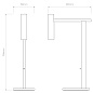 1457002 Leda Desk Astro lighting настольная рабочая лампа матовый чёрный — фото 9