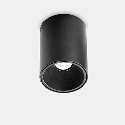 322711 Ideal Lux NITRO PL ROUND D10 NERO 3000K потолочный светильник черный