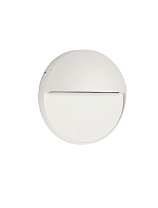 Sandy White Aluminium & Polycarbonate LED 5Watt 220-240Volt 307Lm IP54 3000K D:16 W:3.1 cm