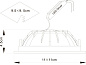 A7408PL-1WH Arte Lamp Riflessione точечный встраиваемый светильник LED 8W 400Lm 3000K — фото 1