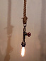 Industrial Valve Pipe On Rope Hanging Pendant Light подвесной светильник FOS Lighting JuteRope-1-Tap-HL1