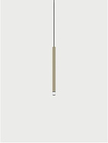 A-TUBE NANO PENDANT SMALL 30CM BLACK CABLE MATT CHAMPAGNE 30