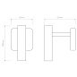 1457003 Leda Single Astro lighting настенный светильник матовый чёрный — фото 9