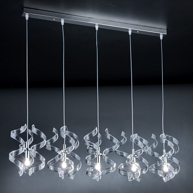 Metal Lux Astro SP lineare 5L линейный подвесной светильник прозрачный; хром 206.505.01