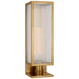 BBL2180SB-CRB Visual Comfort York настенное бра прямоугольной формы с прозрачным рифлёным стеклом