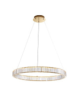 Triac Dimmable Platinum Gold Metal & Crystal LED 47Watt 220-240 Volt 2350Lm 3500K IP20 D: 80 H: 150 cm