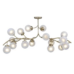 PP-254 Patinas lighting Primavera латунная люстра-ветвь со стеклянными шарами