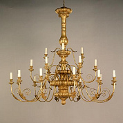 CL0119.GI.SE Montalcino Giltwood Chandelier, 21 Lights, made to order