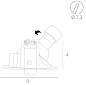 A3219PL-1GY Arte Lamp  точечный встраиваемый светильник GU10 1х50W — фото 3