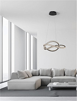Traic Dimmable Sandy Black Aluminiun & Acrylic LED 56 Watt 220-240 Volt 3750Lm 3000K IP20 D: 58 H: 120 cm