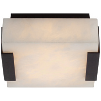Covet Low Clip Solitaire Flush Mount бронза с алебастром