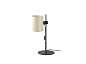 20033-80 GUADALUPE BLACK TABLE LAMP BEIGE LAMPSHADE 1xE27 настольная лампа Faro barcelona