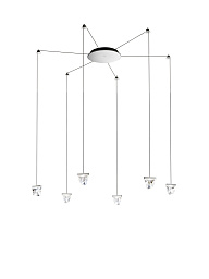 Tripla F41 6 luci Polished aluminium Fabbian Tripla Настенно-потолочный светильник