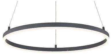 подвесной светильник кольцевой формы черного цвета