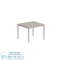 СТОЛ TABOELA 100X90CM SS С КЕРАМИЧЕСКОЙ ВЕРХНЕЙ ЧАСТЬЮ ЖЕМЧУЖНО-СЕРЫЙ Royal Botania