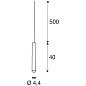 SLV 1002562 FITU LONG E27 PD-3 светильник подвесной 5m для лампы E27 60Вт макс.