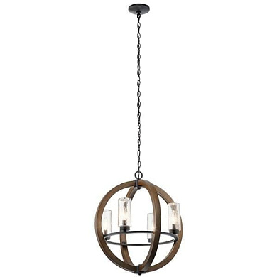 Grand Bank 20" 4 Light Chandelier Auburn Stained люстра 49791AUB Kichler