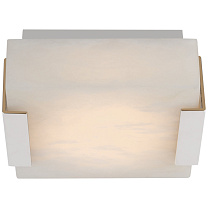 Covet Low Clip Solitaire Flush Mount полированный никель с алебастром