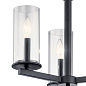 Crosby 3 Light Convertible Chandelier Black люстра 43997BK Kichler