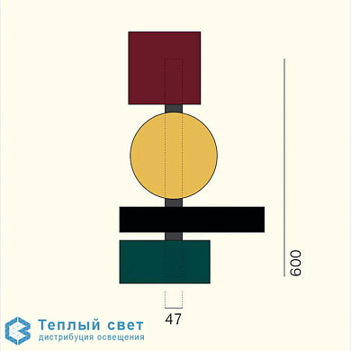 TOTEM 60 настенный светильник PALLUCCO TTM06.CA