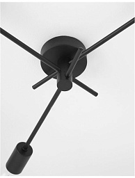 9156303 Nova Luce Granso трёхламповый потолочный светильник с пересекающимися металлическими штангами