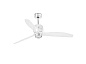 33394D-9 DECO FAN Ø1280 MM CHROME 3 TRANSPARENT BLADES 17W люстра с вентилятором Faro barcelona — фото 1