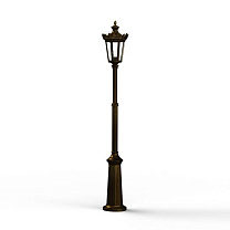 Louvre N° 9; one-piece clear glass E27 105W; Gold patina
