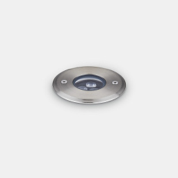 255651 Ideal lux Floor круглый встраиваемый в грунт уличный светильник с металлическим фланцем