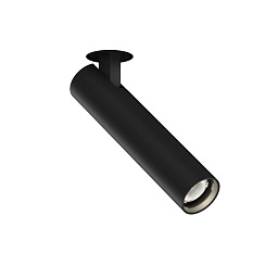 MATCH trimless 1.0 Jet Black Wever Ducre Match встраиваемый потолочный светильник черный цилиндрический