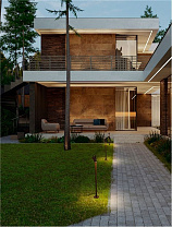 Corten Aluminium LED 7Watt 220-240Volt 429Lm IP65 3000K D:11 H:85 cm spike 21 cm