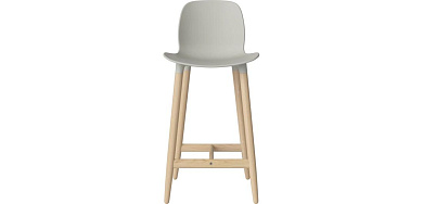 Seed high chair h66 cm - poly/wood legs Bolia кресло