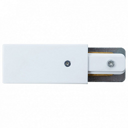 A160233 Arte Lamp 1ph Arte lamp track торцевой коннектор для трековой системы белого цвета для однофазного трека